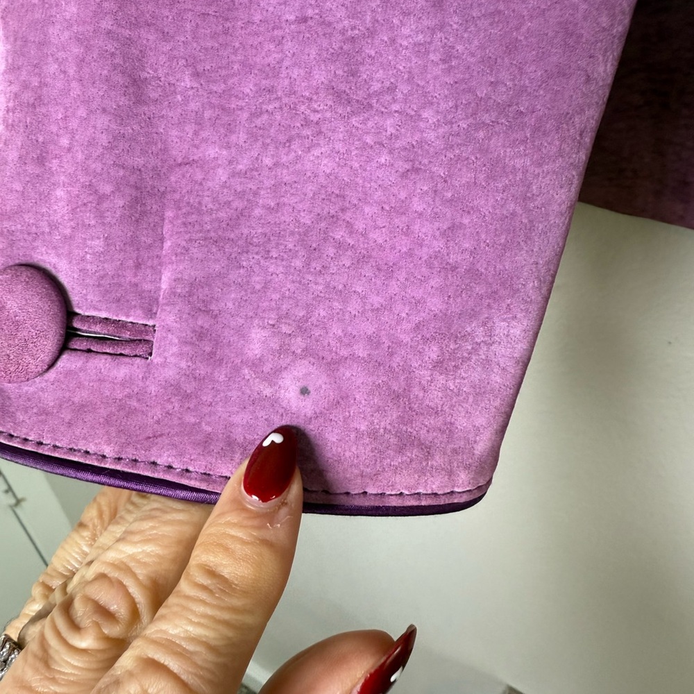 Vintage Terry Lewis Classic Luxuries Purple Leather Jacket - Picture 5 of 7